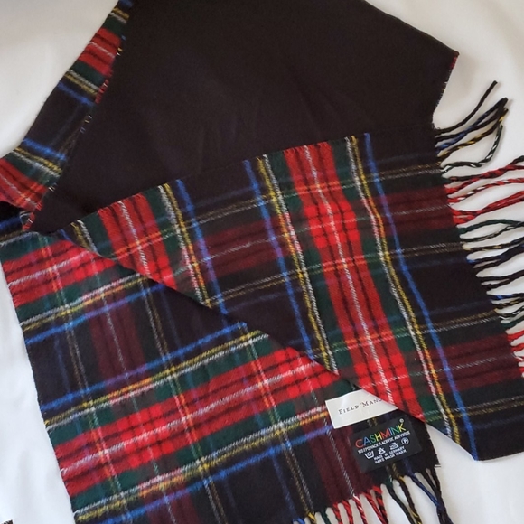 Vintage Accessories - 3/$45 Marshall Fields Plaid Fringe Scarf Unisex